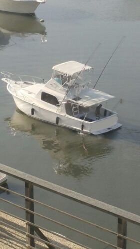 HATTERAS FISHER MOTOR YACHT BOAT CONVERTIBLE 36