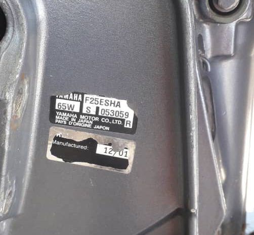 
								MOTOR YAMAHA 25 HP full									