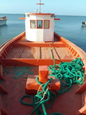 BARCO DE MADERA ENFIBRADA 14.75MTRS